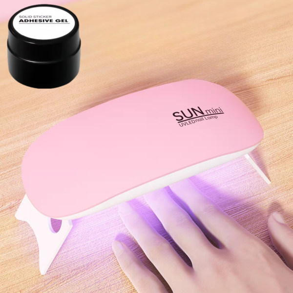UV Lamp and Solid Nail Glue